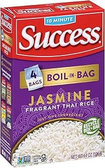 Success Boil-in-Bag Rice, Thai Jasmine Rice, Quick Rice Meals, 14-Ounce Box
