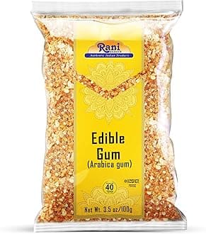 Rani Edible Gum Whole (Arabica Gum) 3.5oz (100g) ~ All Natural, Salt-Free | Vegan | No Colors | Gluten Friendly | NON-GMO | Kosher | Indian Origin