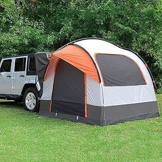 Camping Car Tailgate Rear Tent Trunk Shelter SUV Boot Tent, 5-6 Person Universal Outdoor Waterproof SUV Van Car Tents Awning Tents, for Outdoor Travel Camping with Screen