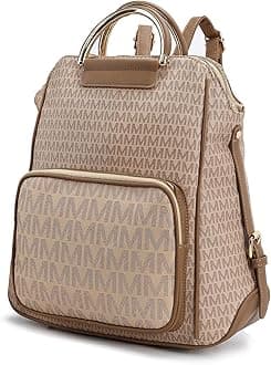 MKF Backpack Purse for Women & Teen Girls – PU Leather Top-Handle Ladies Fashion Travel Pocketbook Bag – Daypack