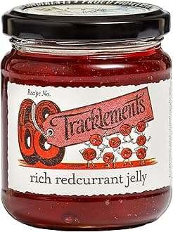 Rich Redcurrent Jelly, The Ideal Condiment for Soft Cheese, Lamb, Gammon and Gamey Meats, Vegetarian and Vegan Friendly, Gluten Free, 220g Jar