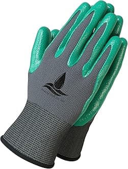 Garden Gloves Women and Men 2 pairs, Super Grippy Texture for Gardening and Work Activities - S,M,L Sizes (Large)