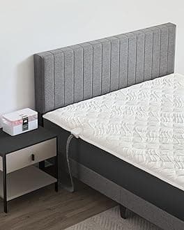 Water-circulating Heating Mattress Pad 2.36-inch Dual-Sided Design Winter Side: Knit Cotton Fabric Summer Side: Silk-Like ice Silk Fabric Gel-Infused Memory Foam Detachable Control Unit