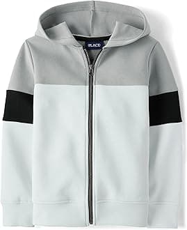 Active Long Sleeve Hooded Full Zip Front Sweatshirt