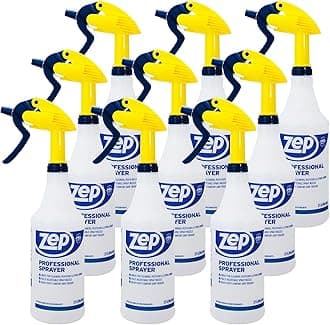 Zep Professional Sprayer Bottle - 32 oz (Case of 9) - HDPRO9 - Versatile Adjustable Nozzle Spray Bottles With A Fine Mist or Powerful Spray; Refillable Spray Bottle For Diluted Concentrate, Chemical