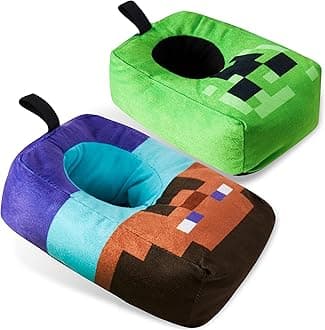 Boys Slippers, Cosy Creeper Indoor House Shoes - Gamer Gifts for Boys