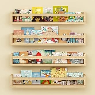 Onlysky Nursery Floating Shelves (22.8 Inches, Wood), ETJ001