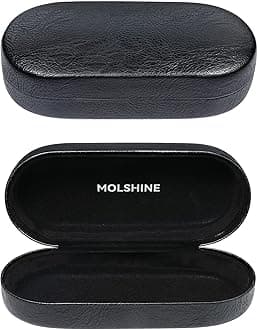 Large Leather Hard sunglass case