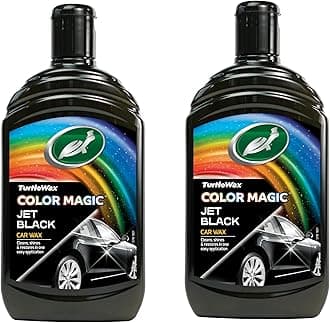 Color Magic Jet Black Wax 2 Pack – Triple Action Car Polish – Removes Scratches & Blemishes While Building A Deep Shine - Restore Your Cars Paint Work For Long Lasting Protection