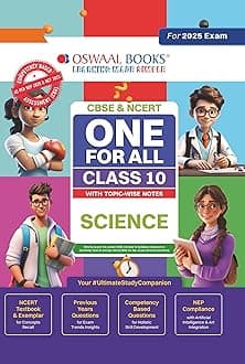 Oswaal CBSE & NCERT One for All Class 10 Science | With Topic-Wise Notes For 2025 Board Exam