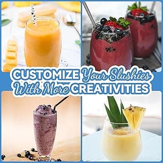 Party Ice Home Countertop Slushie Maker Machine, Creates 34 fl oz of Ice Cold Slushy at Home