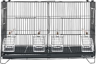 Sam's Pets Willow 24" Bird Cage, Black - Premium Iron, Spacious, Easy-to-Clean, 4-6 Birds, Ideal for Cockatiels, Parrots, Budgies