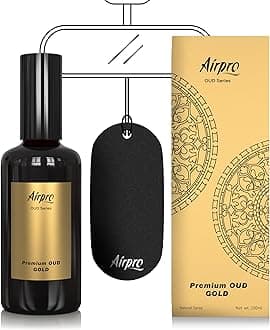 (Since 2012), 100ml Natural Luxury Oud Spray Car Perfume/Air Freshners (Oud Gold) | Made in India | Long lasting Fragrance to Freshen'up Your Car | Car Accessories Interior (Pack of 1)