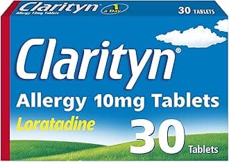 Clarityn Allergy Relief Tablet | Hayfever Relief Tablet | Loratadine | Antihistamine | All day maximum strength symptom relief with one tablet per day | 30 count (pack of 1)