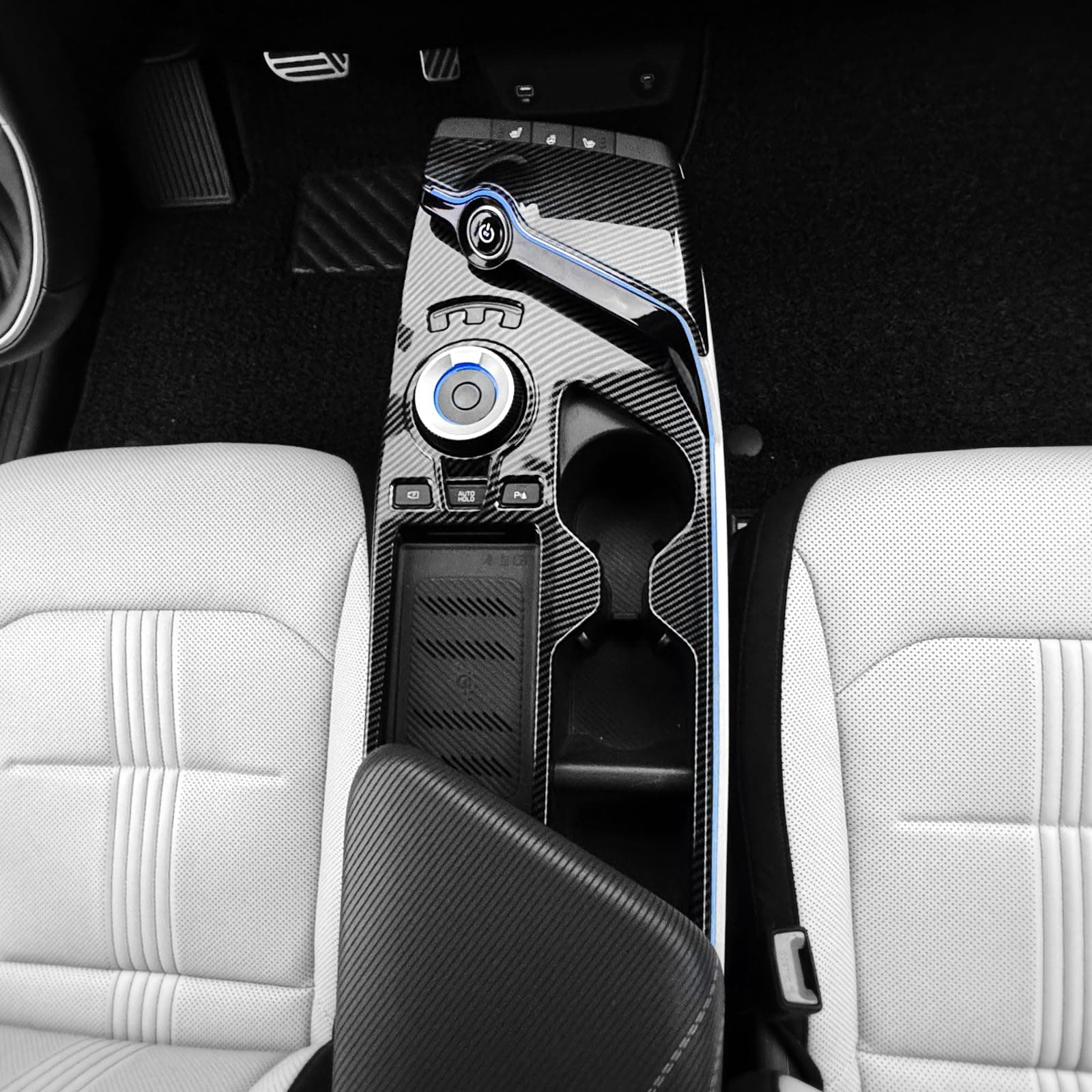 YOUTOOCAR 2PCS Gear Shift Panel Trim Covers Compatible with Kia EV6 2022-2026...