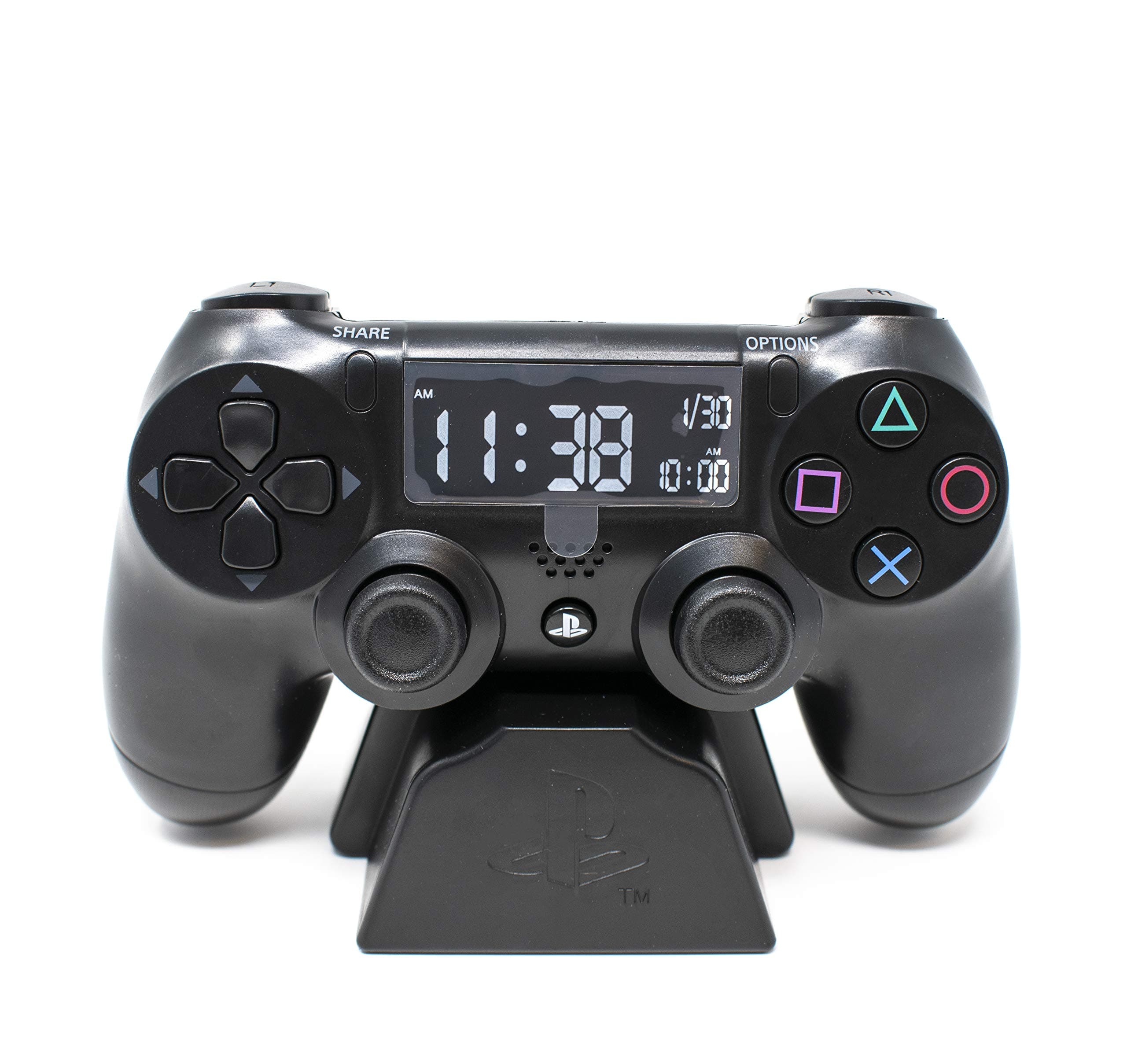 Classic PlayStation Controller Digital Alarm - Officially Licensed, LCD with Backlight, Wake Up Timer, Use D Pad and Buttons to Control and Set Clock, Unique, Cool and Fun Gift | Paladone