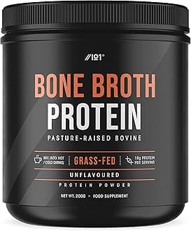 Bone Broth Beef Protein Powder 200g - Unflavoured - 100% Grass-Fed & Pasture Raised Beef – by Alpha01