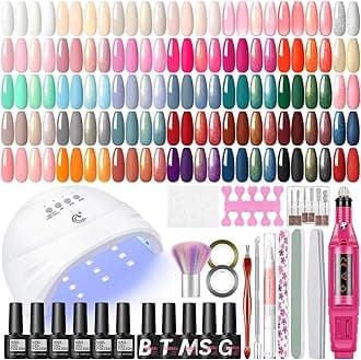 Coscelia 53Pcs Gel Nail Polish Kit With U V Light And Drill Starter 35 Colors 5Pcs Top Base Coat Art Professional Manicure Kits Christmas Gifts For Women Teens Girls