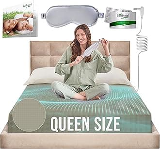 Earth Grounding Sheets Queen Size with 12% Silver Fiber & 4% Silk & 84% Cotton - Green - SGS Quality Certified Grounded Well Bed Sheet - Conductive Fitted Sheet for Better Sleep