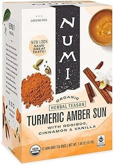 NumiOrganic Turmeric Tea Amber Sun - 12 Tea Bags
