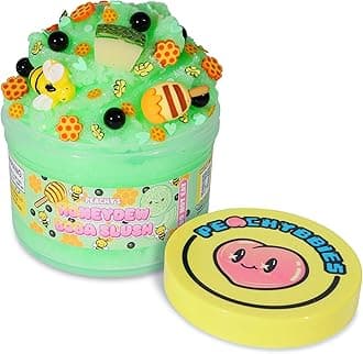 Peachybbies Honeydew Boba Slush Slime, Made in USA Premium, 100% Authentic, 7 oz. ICEE, Scented for Kids, ASMR, Fidget Toys