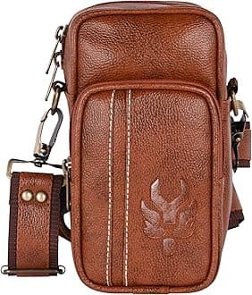 Pramadda Pure Luxury ITALIA Faux Leather Sling Messenger Bag for Men Women | Stylish Crossbody Chest Side Bag Men Travel | Mobile Cash Documents Passport Pouch | Corporate Gift Items.