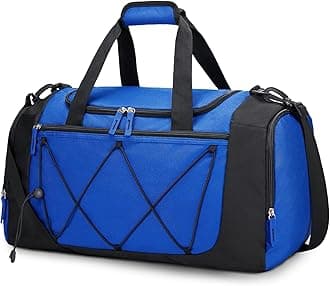 Gym Bag for Men - 21 Inches Duffle Bag for Travel Lightweight Duffel Bag with Shoe Compartment Personal Item Travel Bag Weekender Bag for Travel Sports Gym - Blue