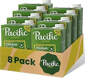 Low Sodium Organic Free Range Chicken Broth, 48 oz Carton (Case of 8)
