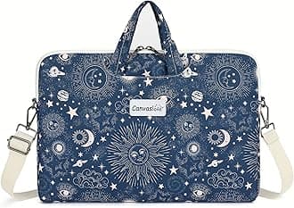 Canvaslove Water Resistant Laptop Shoulder Sleeve Case Bag for MacBook Pro 16 inch and 15.6 inch and 16 inch laptop (Sol de Mayo)