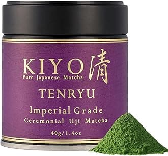 Kiyo Matcha Imperial Grade Tenryu Ceremonial Uji Matcha - Pure Japanese First Harvest Ceremonial Grade Matcha Green Tea Powder from Uji, Japan (40g/1.41oz)