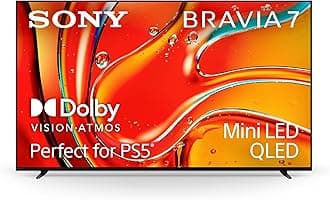 65 Inch Mini LED QLED 4K Ultra HD TV BRAVIA 7 Smart Google TV with Dolby Vision HDR and Exclusive Features for PlayStation®5 (K-65XR70)