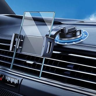 Car Phone Mount for Samsung Galaxy Z Fold 7 6 5 4 3 2 Accessories, Folding/Tablet Suction Holder for Dashboard 360° Rotatable Fit for iPad Mini 6 iPad Pro Air Pixel Fold and More 4-12.9" Device