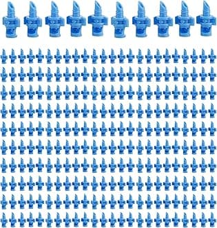 250PCS 90 Degree Misting Nozzle Irrigation, Sprinklers Sprayer for Garden Irrigation System, Micro Sprayer Refraction Automizing Drippers