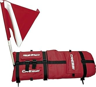 CRESSICRESSI Spyder Board Buoy, Double Chamber Safety Design, Fluorescent Red High Visibility, Nylon 420D Abrasion Resistant Material, Holds Three Rifles, Pockets for Accessories