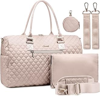 LOVEVOOK Diaper Bag Tote with Pacifier Case and Changing Pad, Large Capacity Mommy Bag for Hospital and Weekender Travel, Functional Baby Bag Newborn Baby Essential