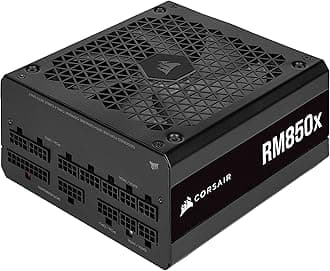 RM850x Fully Modular ATX Power Supply - 80 Plus Gold - Low-Noise Fan - Zero RPM - Black
