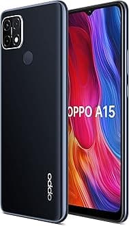 OPPOA15 Smartphone 32GB 2GB RAM 6.52'' Display AI Triple Rear Camera Android 4G LTE Unlocked Mobile Phone (UAE Version) -Dynamic Black
