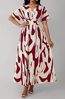 Leriya Fashion Printed Maxi Dress for Women | Trendy Long One Piece Summer Outfit | Lightweight Flared Dress for Casual & Holiday Wear