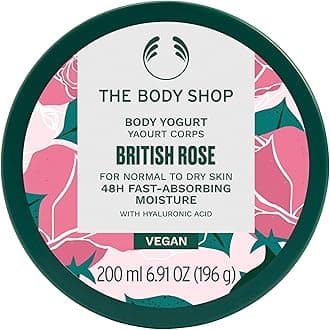 British Rose Body Yogurt, 48hr Moisturizer, 100% Vegan, 6.91 Fl.Oz