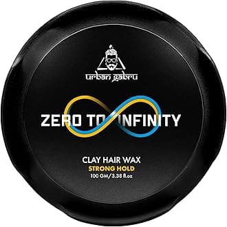 Zero to Infinity Hair Wax for Men – Hair Clay, Pomade for Strong Hold & High Shine | Water Based Hair Styling Putties & Cream (3.5 Oz)