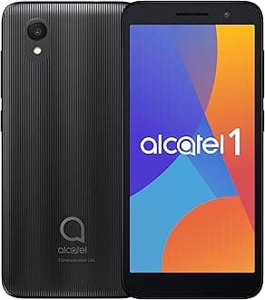 1 (32GB) 5.0" Full View Display - Removable Battery - Dual SIM GSM Unlocked US & Global 4G LTE International Version - Volcano Black
