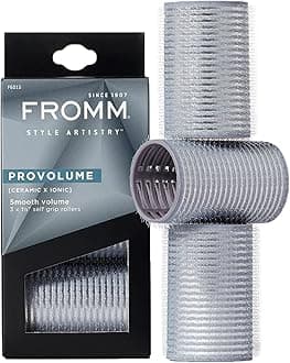 Fromm ProVolume 1.5" Self-Grip Ceramic Ionic Thermal Hair Rollers, 3 Count Salon Quality Hair Curlers for Short, Medium and Long Hair