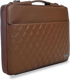 Vaku Luxos® Criss Cross Series 13"|16 Inch Laptop Bag Leather Collection Messenger Organizer Shoulder Sling Office Bag for Men & Women With Adjustable Strap for Laptop and MacBook