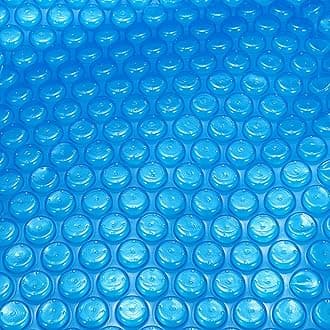 Round 7FT Thermal Solar Blanket for Swimming Pool Heavy Duty 16 Mil Floating Spa Blanket and Trimmable Hot Tub Bubble Insulating Cover for Hot Tubs Inground Pools Insulating Solar Heating, Blue