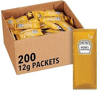 Heinz Honey Mustard Dressing Single Serve Packet (0.4 oz Packets, Pack of 200)