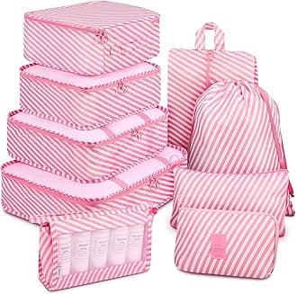9 Set Packing Cubes with Shoe Bag & Electronics Bag - Luggage Organizers Suitcase Travel Accessories