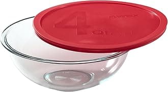 Pyrex Smart Essentials 4-Quart Glass Mixing Bowl, Transparent, 1069533
