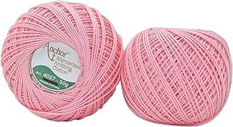 HUNNY- BUNCH® Premium Anchor Mercerised Knitting Crochet Cotton Thread Yarn Balls for Knitting, Weaving, Embroidery, DIY and Craft Making (Art. 4057) 50G - Pack of 1 (50)