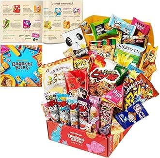 TokyoTreat Valentine’s Day Japanese Snack & Sweets Gift Box – 30 Piece Dagashi Candy Assortment