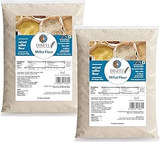 Dhatu Organics Mixed Millet Flour, 500g (Pack of 2)
